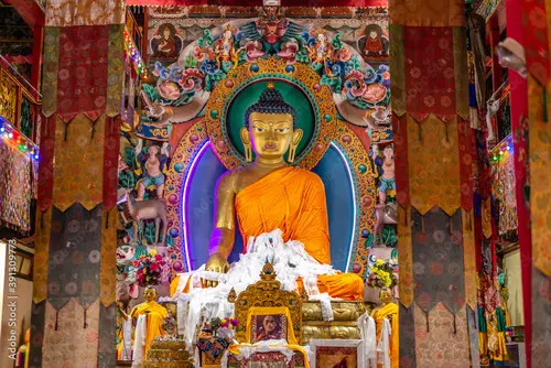 The Majestic Buddha Statue Inside Tawang Monastery